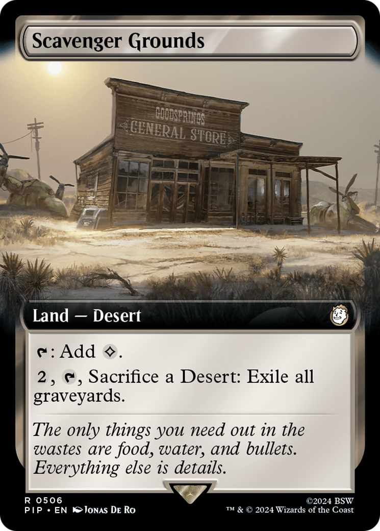 Scavenger Grounds (Extended Art) (PIP-506) - Fallout: (Extended Art) Foil