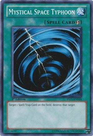 Mystical Space Typhoon (YS11-EN024) - Starter Deck: Dawn of the Xyz 1st Edition