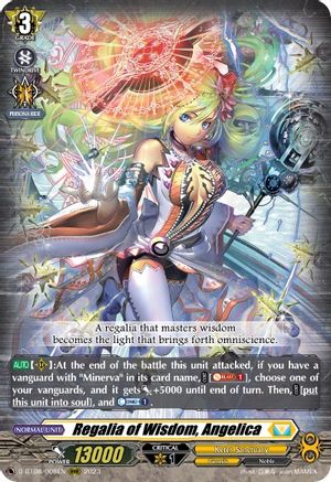 Regalia of Wisdom, Angelica (D-BT08/008EN) - D-BT08: Minerva Rising