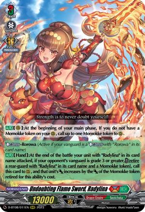 Undoubting Flame Sword, Radylina (D-BT08/011EN) - D-BT08: Minerva Rising