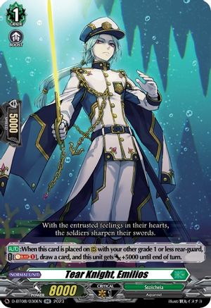 Tear Knight, Emilios (D-BT08/030EN) - D-BT08: Minerva Rising