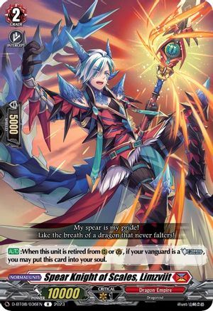 Spear Knight of Scales, Limzviit (D-BT08/036EN) - D-BT08: Minerva Rising