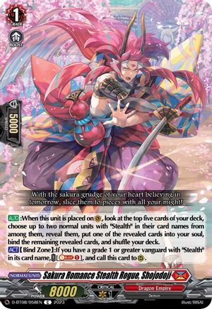 Sakura Romance Stealth Rogue, Shojodoji (D-BT08/058EN) - D-BT08: Minerva Rising