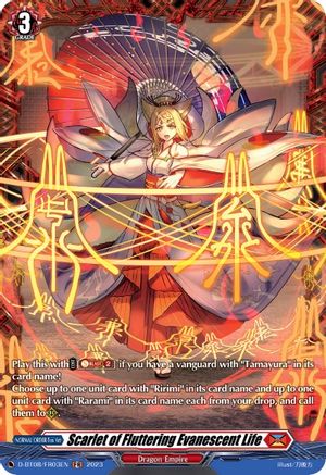 Scarlet of Fluttering Evanescent Life (FR) [D-BT08 - D-BT08/FR03EN]