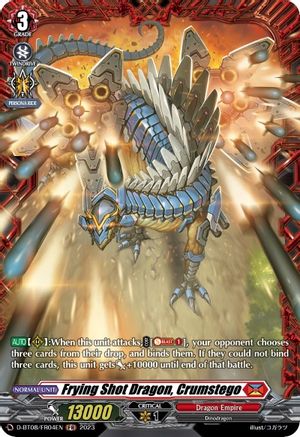Frying Shot Dragon, Crumstego (FR) (D-BT08/FR04EN) - D-BT08: Minerva Rising