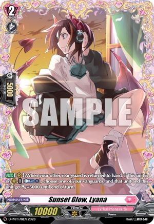 Sunset Glow, Lyana (Frame Rare) (D-PR/176EN) - D Promo Cards