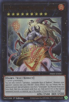 Laevatein, Generaider Boss of Shadows (PHHY-EN047) - Photon Hypernova 1st Edition