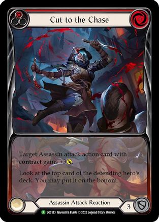 Cut to the Chase (Red) - LGS113 (LGS113) - Flesh and Blood: Promo Cards Rainbow Foil