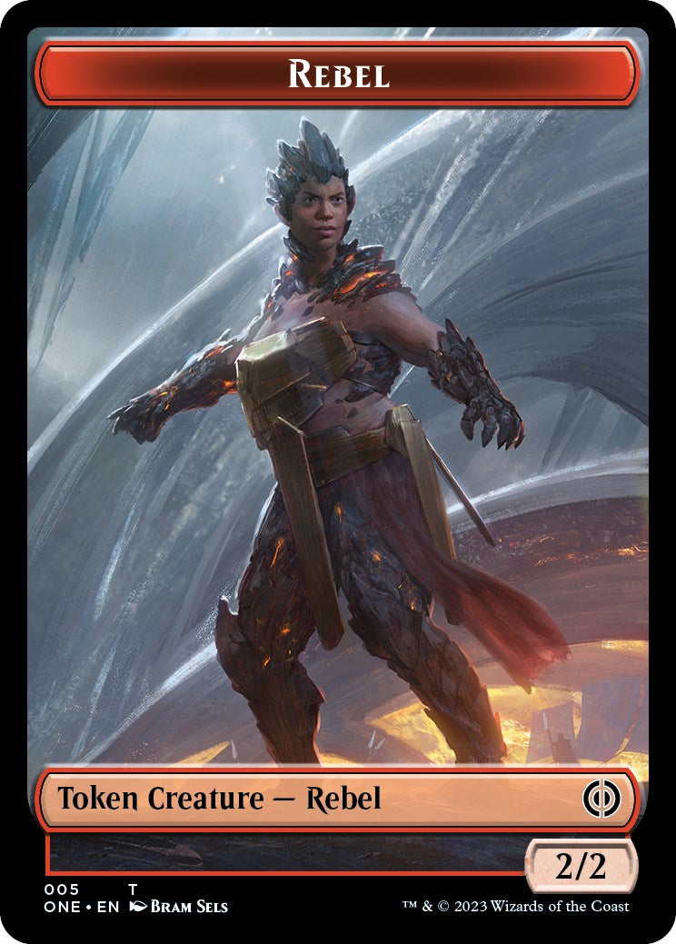 Rebel // Phyrexian Germ Double-sided Token [ONE - 5 // 23]