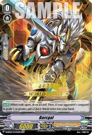 Barcgal (Worlds Finals 2022) (BCS2022/VCV04EN) - Bushiroad Event Cards