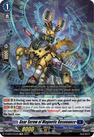 Gear Serow of Magnetic Resonance (D-SS02/010EN) - D-SS03: Stride Deckset -Chronojet-