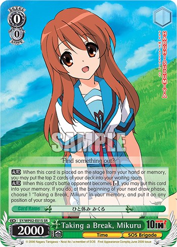 Taking a Break, Mikuru (SR) [SY/WP02-E01S SR]