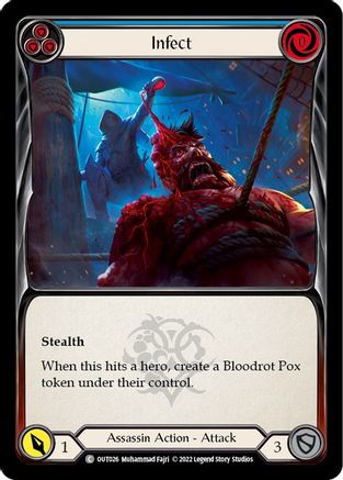 Infect (Blue) (OUT026) - Outsiders Rainbow Foil
