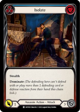 Isolate (Blue) (OUT029) - Outsiders Rainbow Foil
