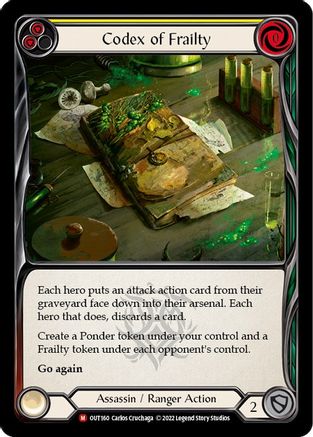 Codex of Frailty (OUT160) - Outsiders Rainbow Foil
