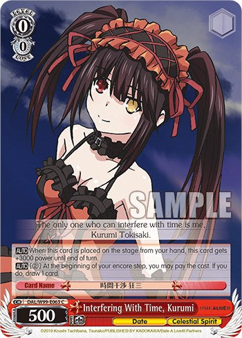 Interfering With Time, Kurumi [DAL - DAL/W99-E063 C]