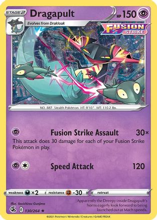 Dragapult (Cosmos Holo) 130/264  - Holofoil Miscellaneous Cards & Products - Holo Rare