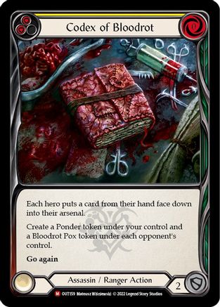 Codex of Bloodrot (OUT159) - Outsiders Rainbow Foil