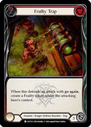 Frailty Trap (Red) (OUT172) - Outsiders Rainbow Foil