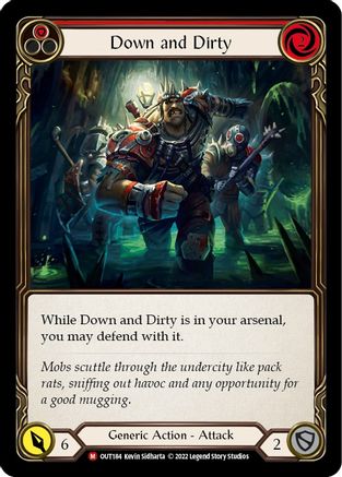 Down and Dirty (OUT184) - Outsiders Rainbow Foil