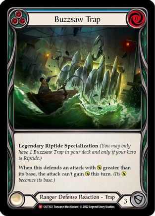 Buzzsaw Trap (OUT102) - Outsiders Rainbow Foil