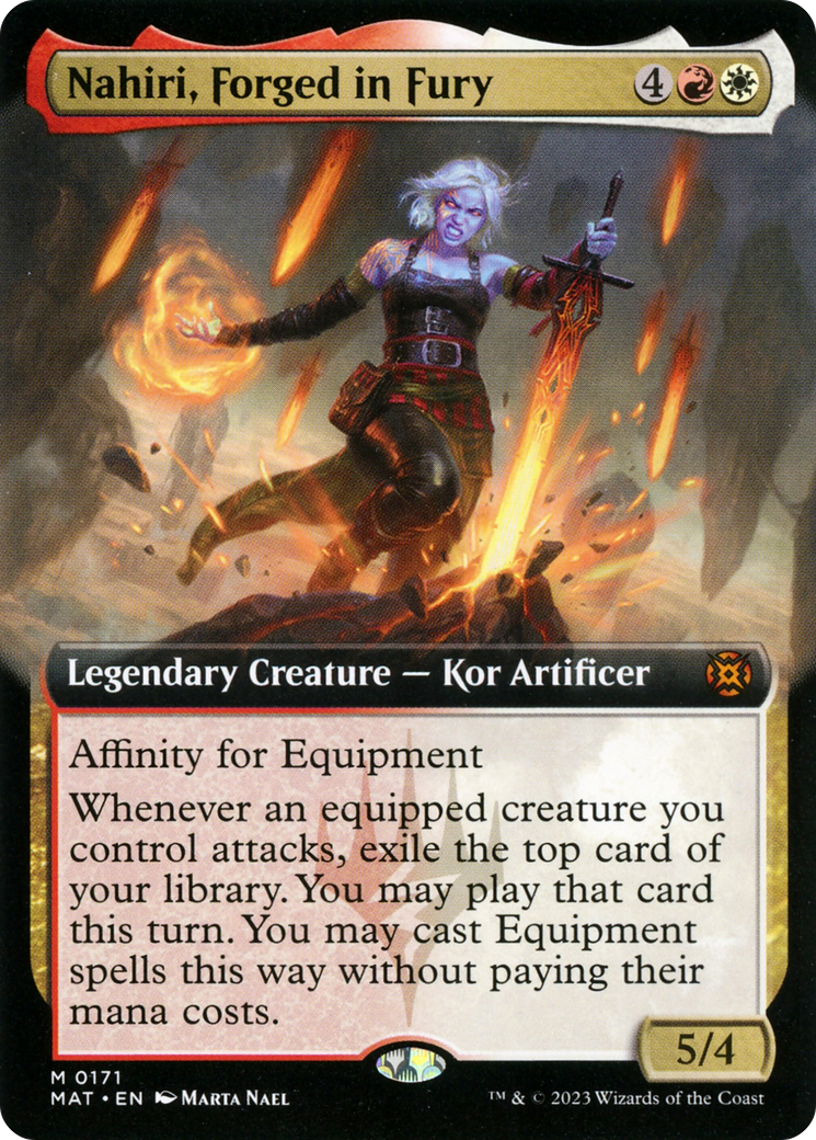 Nahiri, Forged in Fury (Extended Art) [MAT - 171]