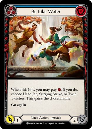 Be Like Water (Blue) (BEN021) - Blitz Deck: Outsiders - Benji