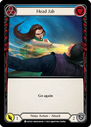 Head Jab (Blue) (KAT022) - Blitz Deck: Outsiders - Katsu