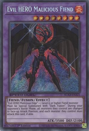 Evil HERO Malicious Fiend (Secret Rare) [SGX3 - SGX3-ENA21]