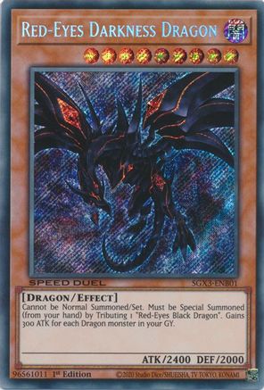 Red-Eyes Darkness Dragon (Secret Rare) [SGX3 - SGX3-ENB01]