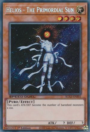 Helios - The Primordial Sun (Secret Rare) [SGX3 - SGX3-ENF01]