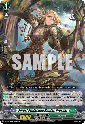Forest Protecting Hunter, Prosper (D-PR/0188EN 2023) - D Promo Cards