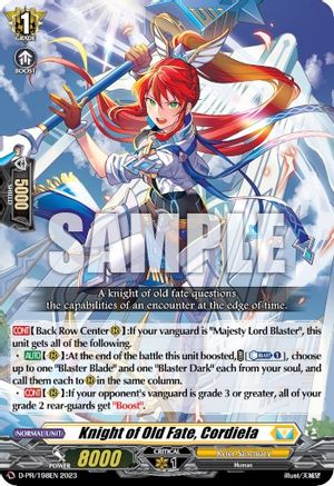 Knight of Old Fate, Cordiela (198) (D-PR/198EN 2023) - D Promo Cards