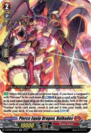 Pierce Equip Dragon, Halbados (D-BT09/018EN) - D-BT09: Dragontree Invasion