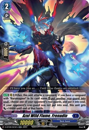 Azul Wild Flame, Frenadio (D-BT09/023EN) - D-BT09: Dragontree Invasion