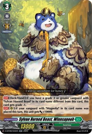 Sylvan Horned Beast, Winnsapooh (D-BT09/033EN) - D-BT09: Dragontree Invasion