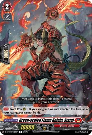 Green-scaled Flame Knight, Statol (D-BT09/037EN) - D-BT09: Dragontree Invasion