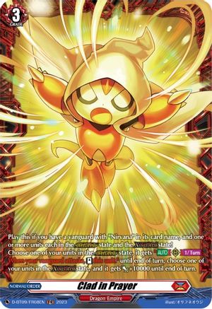 Clad in Prayer (FR) (D-BT09/FR08EN) - D-BT09: Dragontree Invasion