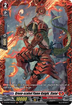 Green-scaled Flame Knight, Statol (FR) (D-BT09/FR05EN) - D-BT09: Dragontree Invasion