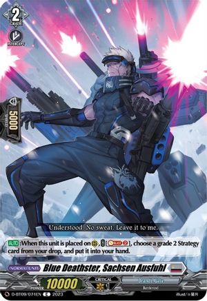 Blue Deathster, Sachsen Ausfuhl (D-BT09/074EN) - D-BT09: Dragontree Invasion