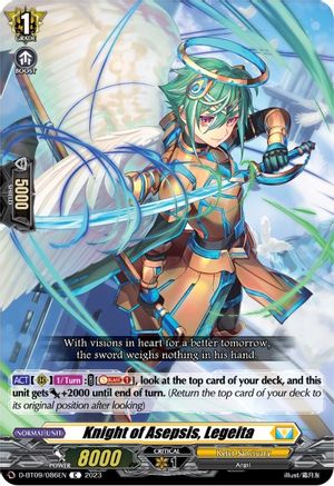 Knight of Asepsis, Legeita (D-BT09/086EN) - D-BT09: Dragontree Invasion
