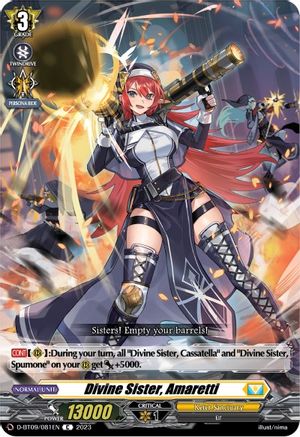 Divine Sister, Amaretti (D-BT09/081EN) - D-BT09: Dragontree Invasion