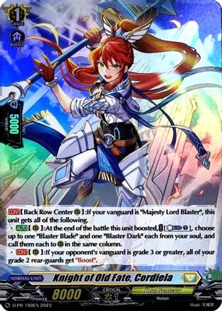 Knight of Old Fate, Cordiela (Foil) (199) [D-PR - D-PR/199EN 2023]