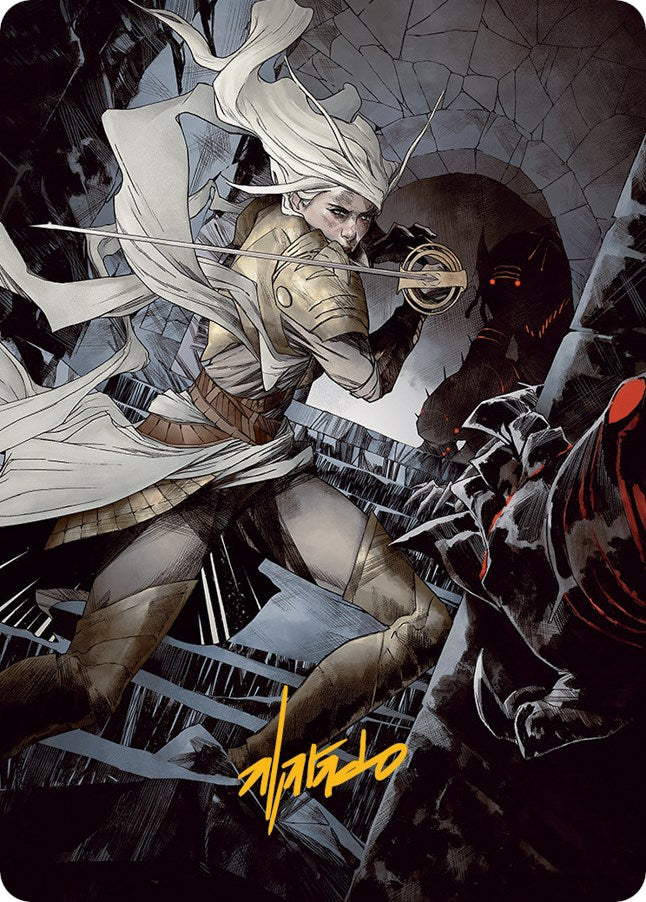 Thalia, Guardian of Thraben Art Card (Gold-Stamped Signature) [ASMOM - 67]