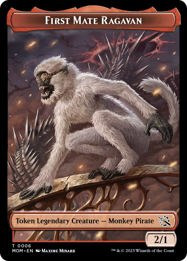First Mate Ragavan Token [MOM - 6]