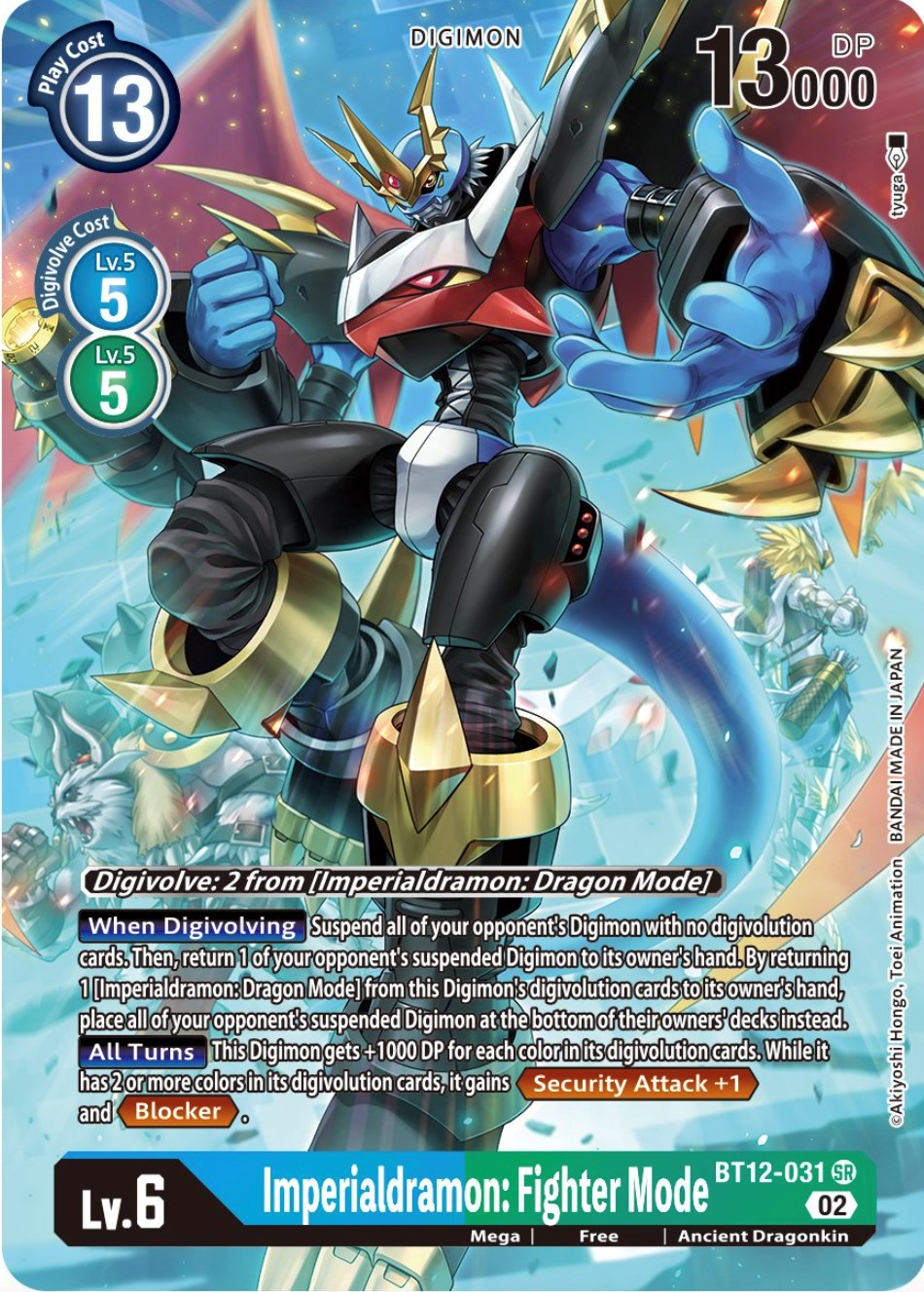 Imperialdramon: Fighter Mode (Alternate Art) [BT12 - BT12-031 SR]