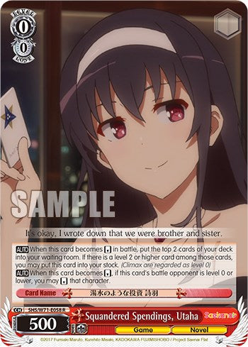 Squandered Spendings, Utaha [SHS/W71 - SHS/W71-E058 R]