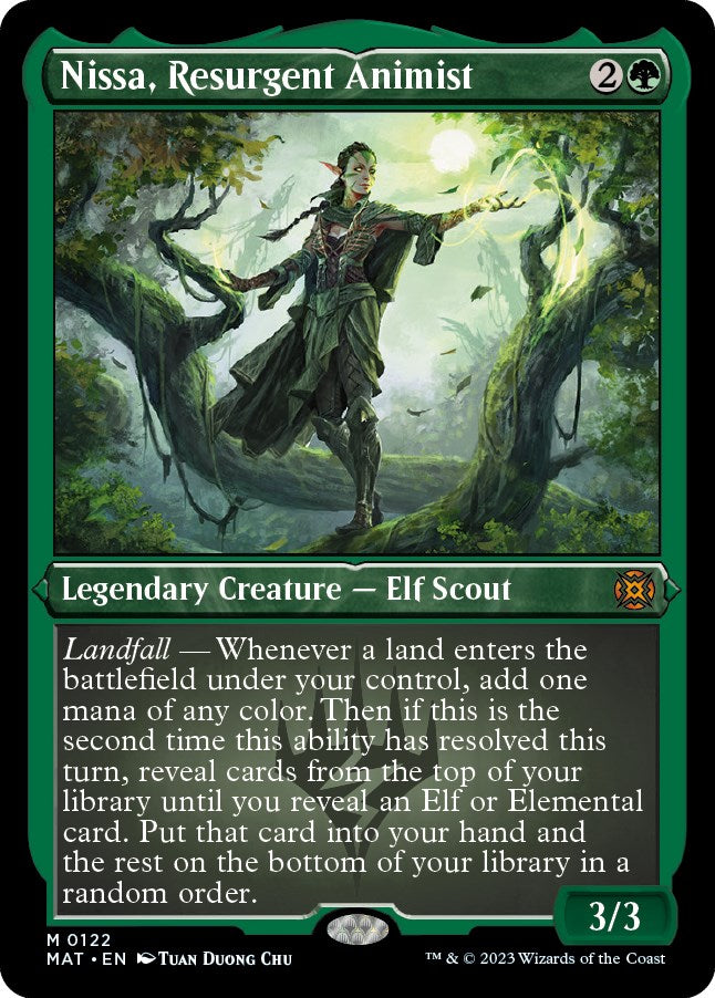 Nissa, Resurgent Animist (Foil Etched) [MAT - 122]