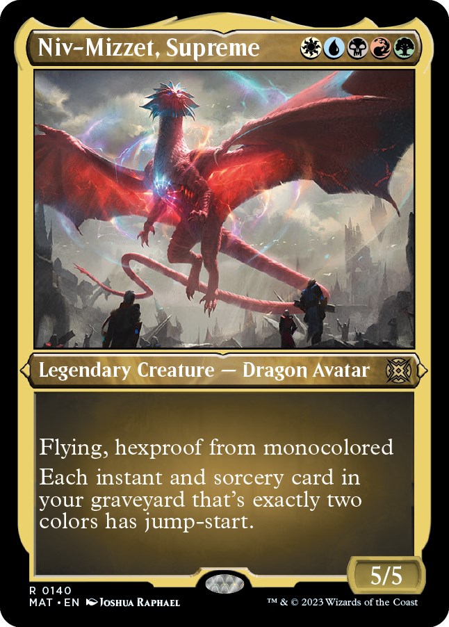 Niv-Mizzet, Supreme (Foil Etched) [MAT - 140]