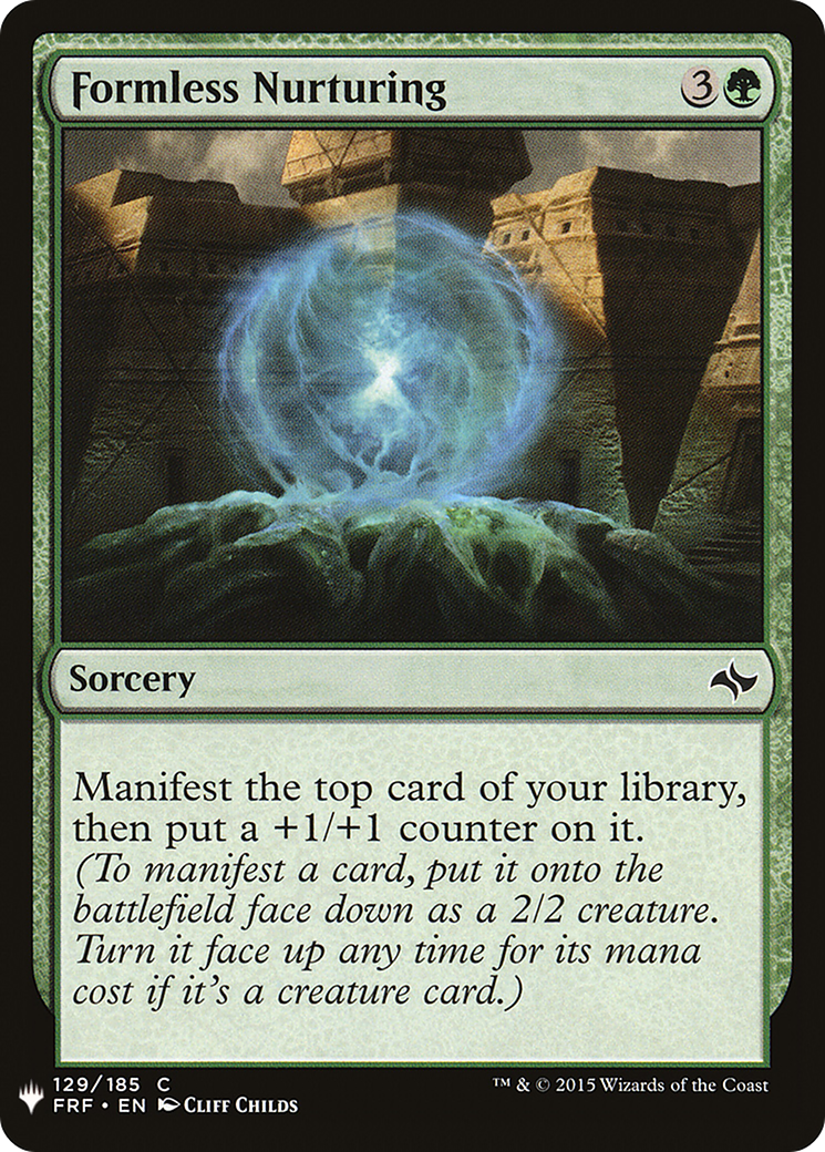 Formless Nurturing [LIST - 129]